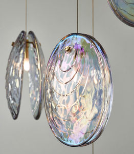 SIMIG Loommol Mejillones Diseñador Conchas Ventilador Lámpara colgante de vidrio para Loft Living Espiral Escalera Mesa de cena Candelabro combinable - Product Image 3