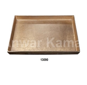 ถาดโลหะสำริดสีทองสำหรับตกแต่งโต๊ะอาหารสำหรับบ้านโรงแรมและร้านอาหาร - Product Image 6