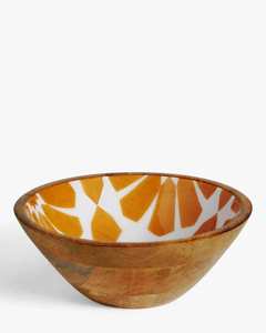 <b>Enamel</b> Printed Wooden Fruit <b>Bowl</b> New Design Handmade Salad <b>Bowl</b> Customized Size Low Price Wooden Serving <b>Bowl</b> - Product Image 3