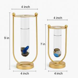 Jarrón de metal hecho a mano maceta con textura envejecida pieza decorativa para jardín patio interior y hogar Decoración de mesa elegante - Product Image 1