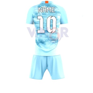 Camisetas deportivas ligeras de poliéster para niños, conjunto completo de fútbol, uniforme de entrenamiento de fútbol, uniforme de fútbol por sublimación - Product Image 5