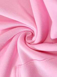 Oversized <b>Pink</b> <b>Hoodie</b> <b>Women</b> Unisex Heavyweight Fleece Pullover Cotton Sweatshirt Loose Fit Drop Shoulder Winter Streetwear Top - Product Image 3