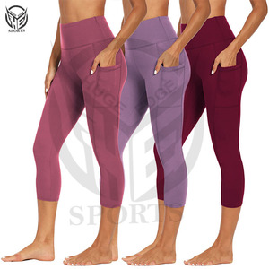 Leggings Deportivos de Cintura Alta para Mujer con Bolsillos, Control de Abdomen, Elásticos en 4 Direcciones, Ideales para Yoga, Precio al por Mayor - Product Image 6