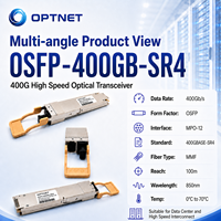 Transceptor Óptico 400GBASE-SR4 OSFP 850nm MPO-12 Multimodo de 100m para Servidor de Centro de Datos y Red de IA