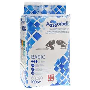 2 Paquetes de 60x90 cm de Toallas Sanitarias para Perros Ferribiella Assorbello Basic 100pz <span class=keywords><strong>Giordano</strong></span> Shop 11.6kg Uso Médico - Product Image 1