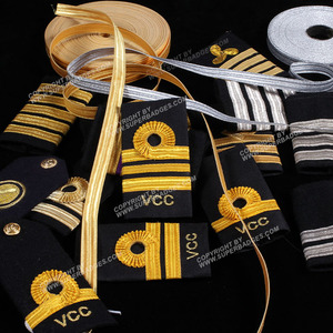 Meilleur produit Bandoulière pilote Épaulettes uniformes Rang Conception personnalisée Épaulettes à enfiler souples - Product Image 5