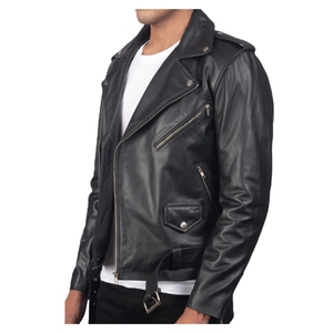 Chaqueta de Invierno Original de Cuero Genuino Ecológico para Hombre, Cuello Alto, Impermeable, Resistente al Viento, OEM de Alta Calidad, Personalizable - Product Image 3