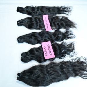 Extensiones de cabello humano vietnamita virgen Remy Natural 100%, cutícula alineada, máquina de doble trama de onda profunda, tejido para mujeres, negro - Product Image 4