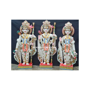 รูปปั้นหินอ่อนสีขาวสำหรับตกแต่งบ้านและวัด - Product Image 1