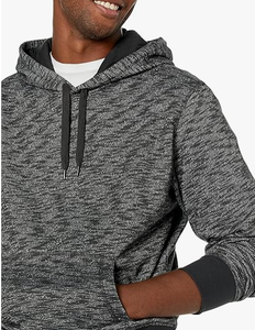 Sweat à capuche d'hiver pour homme 100% coton brodé et imprimé numériquement, grandes tailles disponibles - Product Image 3