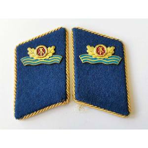 Écusson de col de chemise Gorget Fire FO rouge noir vintage grande taille couleur personnalisée brodé avec épingle de sûreté - Product Image 6