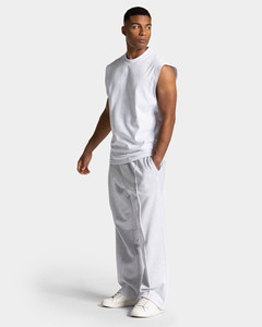 กางเกงวิ่งขาตรงสีเทาสำหรับผู้ชายกางเกงเล่นกีฬาผ้าฟลีซคอตตอนเข้ายิม - Product Image 3