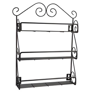 ชั้นวางเครื่องเทศโลหะอเนกประสงค์สำหรับห้องครัวชั้นวางขวดไวน์ชั้นวางเครื่องเทศสำหรับห้องครัว - Product Image 2