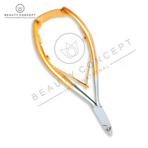 Coupe-ongles professionnel en acier inoxydable couleur or, écologique, avec poignée verrouillable antidérapante et ouverture large pour cuticules - Product Image 4