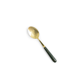 Cuchara de latón chapada en oro Material inoxidable con espejo Duradero para cenas diarias Ocasiones especiales Característica sostenible para obsequios - Product Image 5