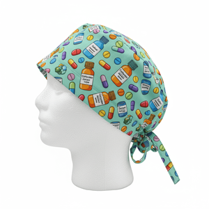 Gorro Quirúrgico Ajustable de Alta Calidad con Diseño Floral Personalizado y Logotipo para Hospital, Gran Venta - Product Image 5