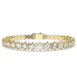 Unique Modern Round Cut Tennis <b>Bracelet</b> 1.25 Ct FG Lab Grown Diamond In Platinum For Bridal Anniversary Gift - Product Image 3