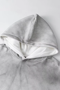 Sweat-shirt à capuche surdimensionné personnalisé de style streetwear avec design épaules tombantes pour unisexe - Fournisseur de sweat-shirts à capuche lourds en gros - Product Image 4