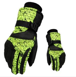 Custom Color Ski Gloves with Ribbed Cuff Warm and Thick Thermal Gloves Heated <b>Snowboard</b> Gloves on <b>Sale</b> - Product Image 2
