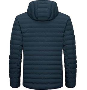 Veste matelassée pour homme de haute qualité 2025, vêtements d'hiver à capuche, en nylon polyester noir, prix de gros avec poches - Product Image 4