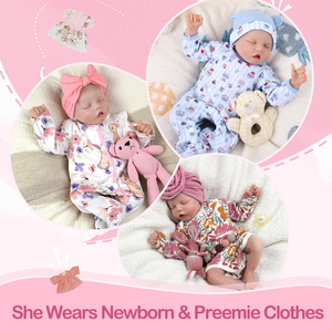 เคาน์เตอร์พิเศษ Babeside ทารกแรกเกิด 17" 43 ซม. เด็กทารก Twinnie ทารกจริงเหมือนจริง - Product Image 6