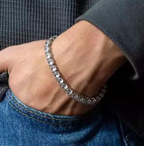 Bracelet de tennis 10MM VVS1 Bracelet de gemme de laboratoire de moissanite Idées de cadeaux de mariage Bracelets et bracelets élégants en moissanite - Product Image 2