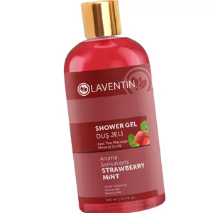 Mint Aromatherapy Strawberry Mint Shower Gel Aromatherapeutic Cleansing Skin Moisturization Refreshing Strawberry-Mint Scent