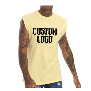 Fait sur mesure hommes débardeur Gym Fitness vêtements de sport décontracté été gilet de qualité supérieure respirant coton sans manches vêtements de sport - Product Image 5