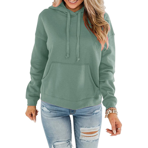 Sweat à capuche surdimensionné de luxe personnalisé pour les femmes Essentiels de streetwear zippés de haute qualité avec motif de strass pour l'hiver - Product Image 1