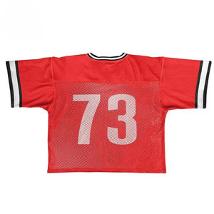 Maillot de football américain sur mesure de haute qualité à manches courtes conception par sublimation nom de l'équipe numéro de joueur uniforme personnalisé - Product Image 4