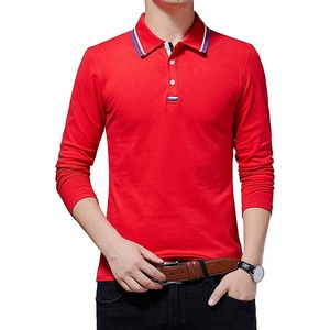 Polo à manches longues pour homme, T-Shirt de Golf de haute qualité, coupe ajustée, décontracté - Product Image 2