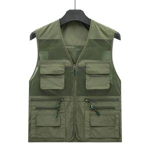 Chaleco Deportivo para Hombre, Estilo Bomber, Sin Mangas, Casual, de Lona Ecológica, Personalizable, Talla Grande, Impermeable y Transpirable, para Actividades al Aire Libre - Product Image 1