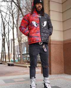 Chaqueta acolchada por sublimación de diseño personalizado de tendencia para hombre, ropa de invierno de moda exterior informal con tela de lona para la temporada de otoño - Product Image 6