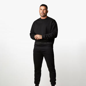 Custom Oversized Men's Crewneck Sweatshirt <b>Printed</b> Gym Tracksuit for Spring Plain Blank Design - Product Image 1