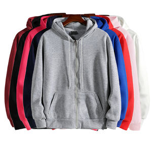 Personalizado Puff Impresión Bordado Logo Hombres Zip Up Unisex Peso Pesado Algodón Sudaderas Hombres Sudadera Con Capucha - Product Image 1