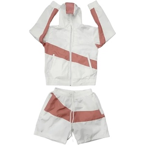 Latest Design 2026 Summer Spring Casual Men's Hoodie Shorts Set with Custom Logo 100% Cotton - Product Image 2