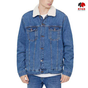 Chaqueta Vaquera Personalizada para Hombre Ryan Pro Gear, Cierre de Botones Cómodo, Logotipo Personalizado, Estilo Sólido, ODM OEM para Ropa Casual de Invierno - Product Image 5