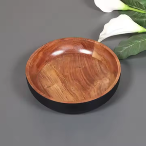 Meilleur bol de service en bois personnalisé de conception et de forme ronde pour la décoration de cuisine et de table Décoration intérieure par Crescent Crafts - Product Image 6