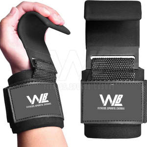 2025 à vendre crochets d'haltérophilie de haute qualité Pakistan fait respirant Fitness crochets d'haltérophilie - Product Image 3