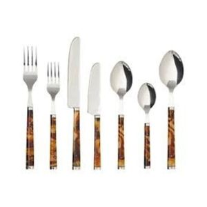 Juego de Cubiertos de Acero Inoxidable de Lujo con Mango de Resina, Juego de Cubiertos Premium para Banquetes de Boda - Product Image 1