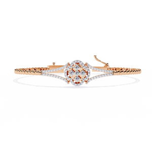 Bracelet en or 18 carats avec diamants de laboratoire - Élégant et éblouissant - Product Image 2