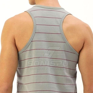 Camiseta sin mangas de gimnasio con logotipo personalizado para hombre, superventas, el mejor Material, estilo informal liso, método de tejido hecho a pedido - Product Image 5