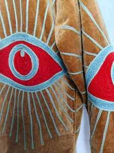 Handmade Suzani Embroidered <b>Quilted</b> Jacket Vintage Ethnic <b>Velvet</b> Outerwear Women Winter Boho Wholesale Fair Trade Bulk Sale - Product Image 4