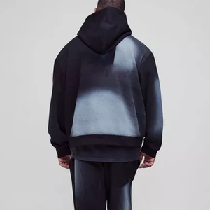 Sweat à capuche imprimé personnalisé pour homme, design de marque, hiver 2026, 350 g/m², sweat à capuche oversize vierge pour homme - Product Image 2