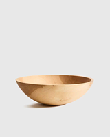 Natuurhouten ecologische gepolijste doos met gladde afwerking voor fruit, salades en veelzijdig gebruik in de keuken. Saniya Handicrafts Boeddhisme.