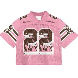 Customized Men's Short Sleeve American Football Jersey 100% Polyester Moisture-Wicking Anti-Bacterial Design Your Own for Sports - Product Image 4