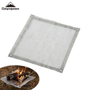 Grille de barbecue de <span class=keywords><strong>camping</strong></span> en plein air, filet de feu en acier inoxydable, support de foyer, grille de feu de camp portable, poêle à bois pour la randonnée - Product Image 1