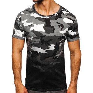2025 personalizado orgánico 100% algodón camuflaje camiseta transpirable cuello redondo camuflaje camisetas - Product Image 5