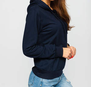 Sudaderas con Capucha Casuales de Invierno para Mujer, Colores Sólidos, Antibolitas, Transpirables, con Tie-Dye, Logotipo Frontal Personalizable - Product Image 4