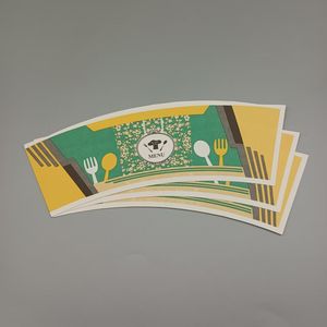 PE Coated Offset Printed <b>Paper</b> Cup Fan for Custom Disposable Coffee Cups 100% <b>Biodegradable</b> - Product Image 4